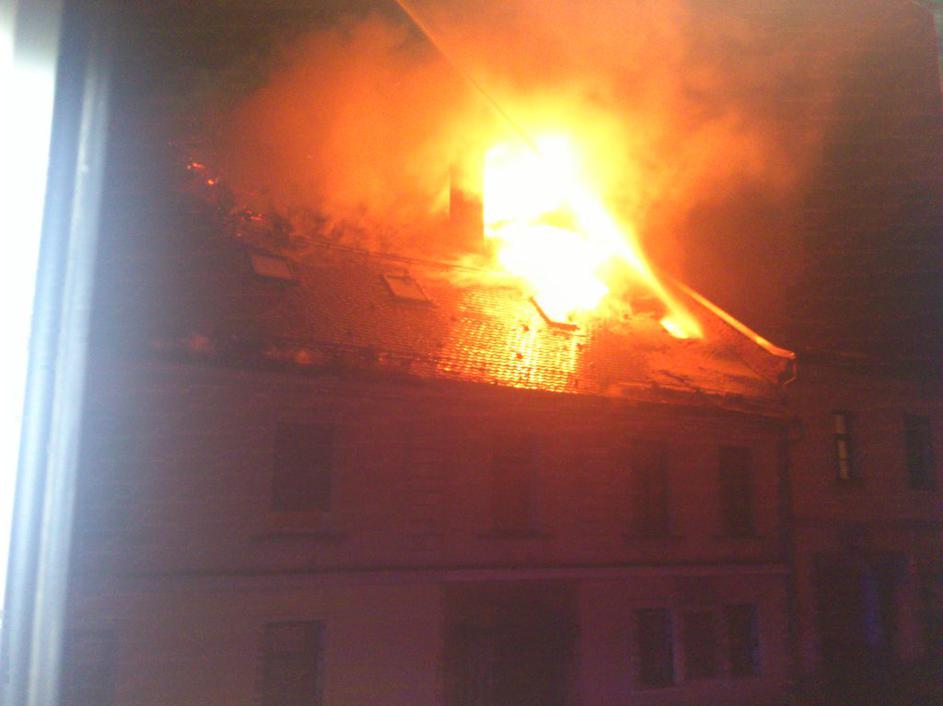 Požar v Slovenski Bistrici