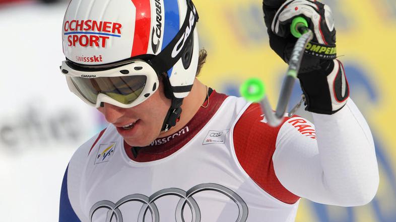 Mladi Švicar Carlo Janka je najhitreje presmučal zadnji veleslalom v letošnji se
