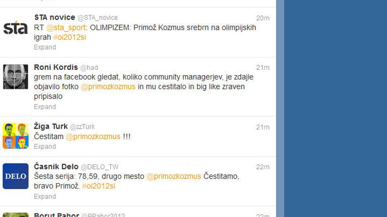 Čestitke Primožu Kozmusu