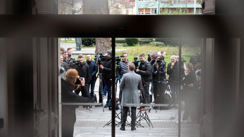 Robert Golob predsedniki parlamentarnih strank pri predsednici Nataši Pirc Musar