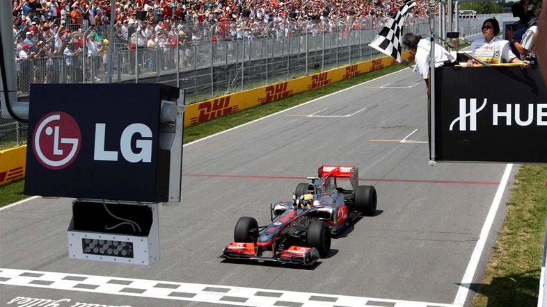 Lewis Hamilton je v Montrealu zmagal lani in v debitantski sezoni 2007. (Foto: R