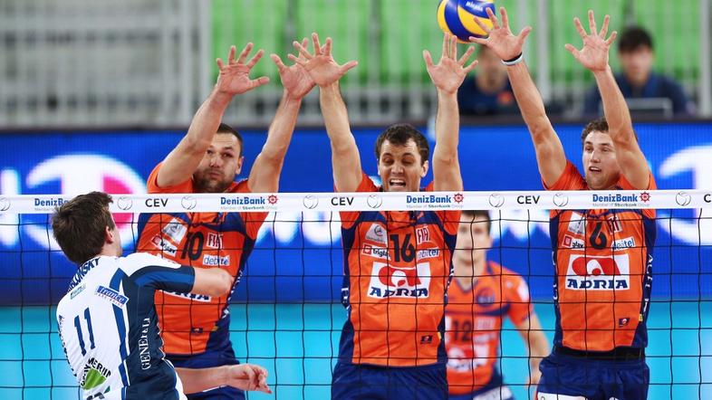 Sport 05.11.2013 odbojka, liga prvakov, 3. krog, ACH Volley - Tours VB, dvorana 