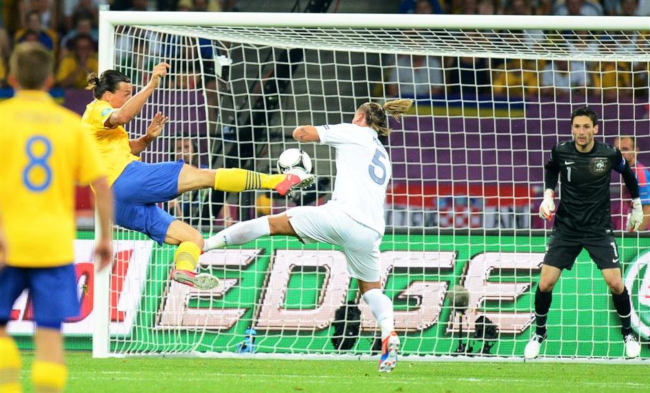Ibrahimović Mexes Lloris Švedska Francija Kijev Euro 2012