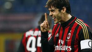 Kaka prst zobje smeh AC Milan Chievo Serie A Italija liga prvenstvo