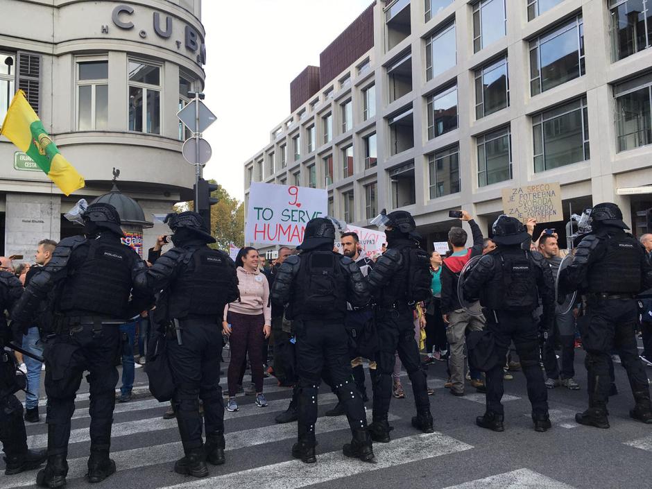 Protest v Ljubljani | Avtor: L. T.