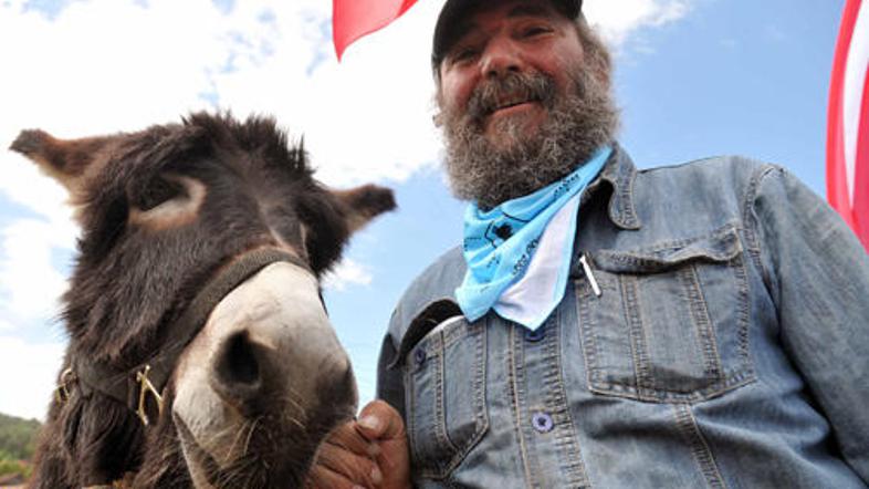 Janez Pogačar, organizator in tekmovalec, je bil z Miškom odličen tretji.
