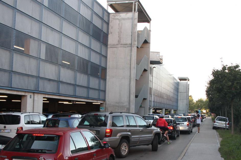 Zastoj pred Cityparkom