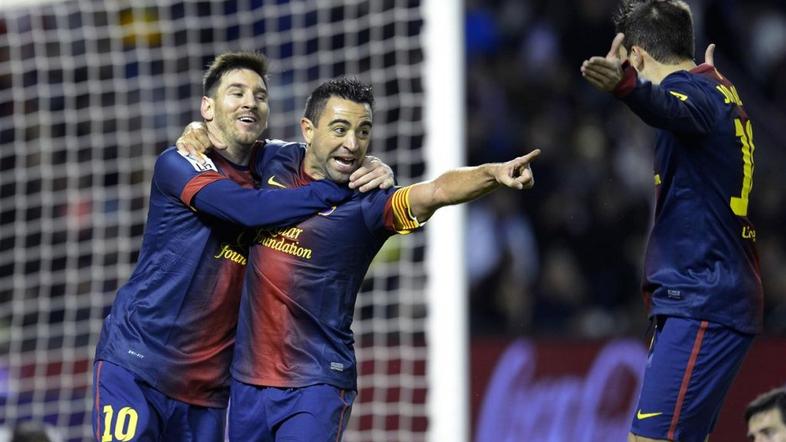 Xavi Messi Alba Valladolid Barcelona Liga BBVA Primera Division Španija liga prv