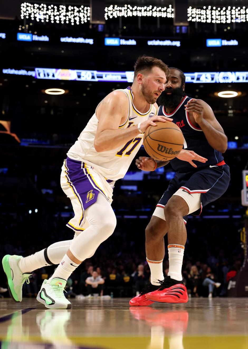 Luka Dončić in James Harden | Avtor: Profimedia