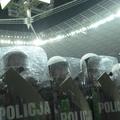 policija policist ščit specialec posebne enote Poljska Rusija Euro 2012 Varšava