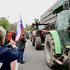 protestni shod kmetov v središču prestolnice