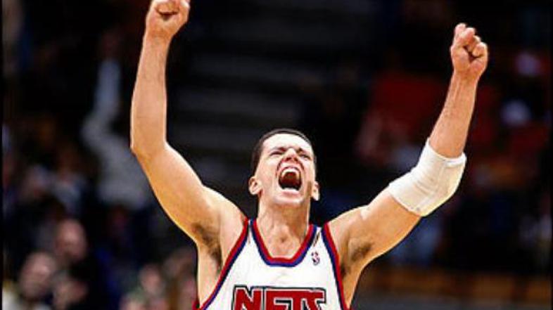 Dražen Petrović je blestel pri Netsih in tujcem odprl vrata v NBA. (Foto: slamon