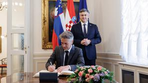 Robert Golob in Andrej Plenković