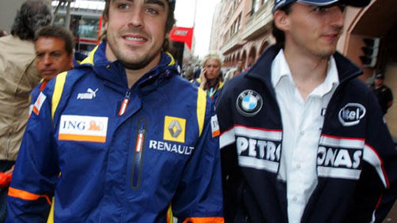 Alonso in Kubica bi lahko bila moštvena kolega pri Renaultu, vendar ...