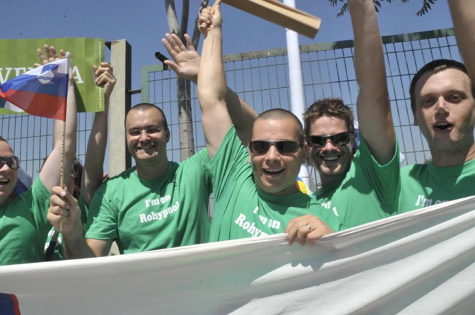 slovenski navijači Slovenija ZDA SP košarka 2010