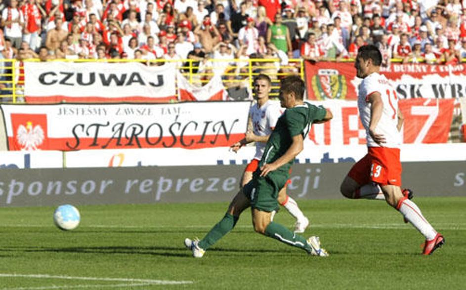 Zlatko Dedič je na prvi tekmi proti Poljski izenačil za 1:1.