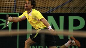 Kavčič je po vsega sedmih igrah napredoval v drugo kolo. (Foto: Nik Rovan)