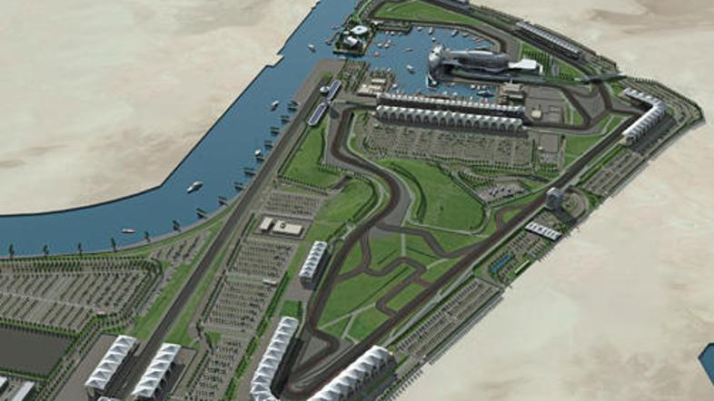 Dirkališče v Združenih arabskih emiratih bo postavljeno v marino Yas v Abu Dabij