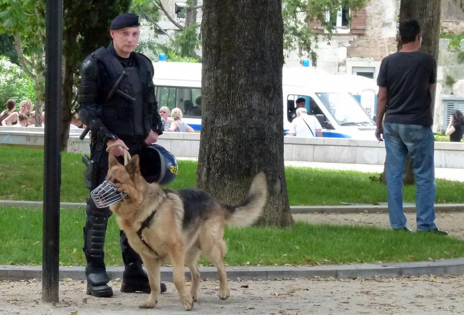 Hrvaški policisti, priprave na Parado ponosa 2012