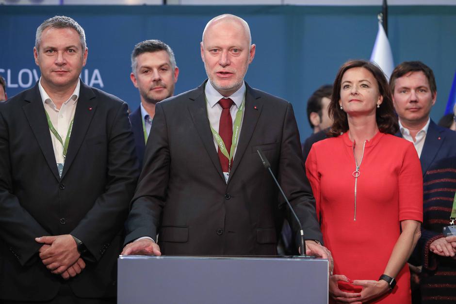 volitve v evropski parlament 2019, Milan Brglez, Tanja Fajon, Dejan Židan | Avtor: Saša Despot