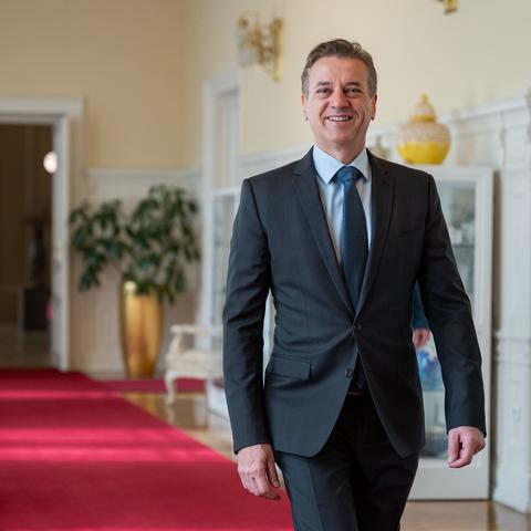 Robert Golob predsedniki parlamentarnih strank pri predsednici Nataši Pirc Musar