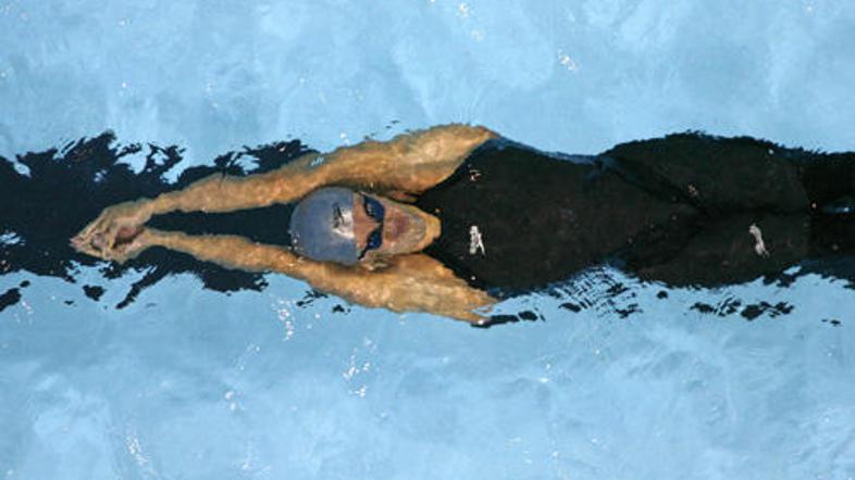 Natalie Coughlin je postavila nov najboljši čas na svetu na 100 metrov hrbtno.