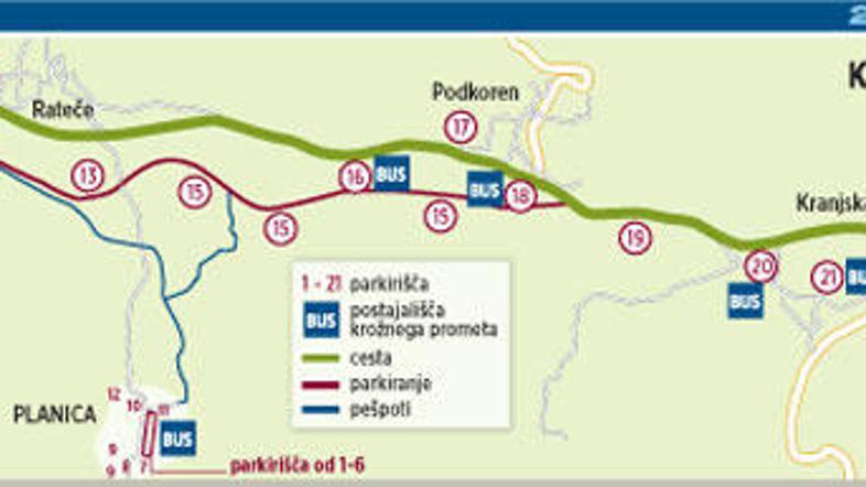 Parkirišča in postajališča krožnega prometa