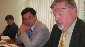 Blejski župan Janez Fajfar (desno) in Boris Malej, direktor blejske občinske upr