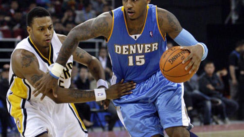 Nuggets in Pacers so prijateljsko srečanje odigrali v Pekingu na Kitajskem.