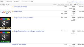 Vabila za Google+ naj so začeli celo prodjati.