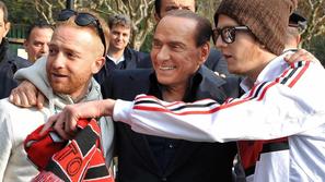 Berlusconi navijači AC Milan Milanello fotografiranje slika