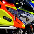 Policija reševalec nesreča motor