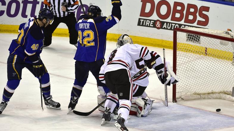 Barret Jackman St. Louis Blues Chicago Blackhawks NHL končnica
