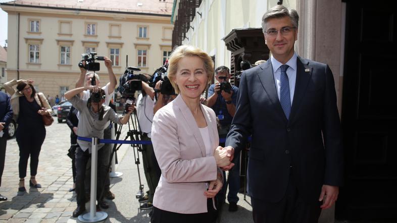 Ursula von der Leyen, Andrej Plenković