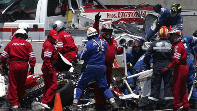 Od avtomobila Carlosa Parda ni ostalo tako rekoč nič.