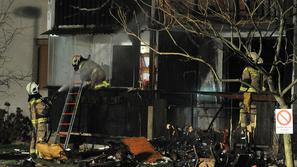 Gasilci so požar pogasili v slabe pol ure. (Foto: Anže Petkovšek)