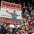 Ibrahimović navijači navijač transparent AC Milan Barcelona Liga prvakov četrtfi