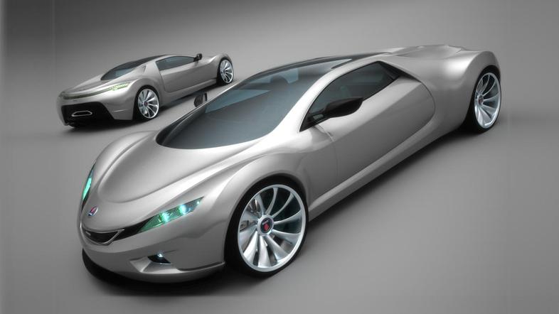 Eduard Gray je dobil idejo za nov model, ki je mešanica saaba in spykerja. (Foto