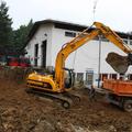 Kopanje za postavitev temeljev za novo vzpenjačo na mariborskem Pohorju