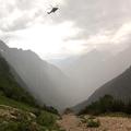 reševanje v gorah s helikopterjem