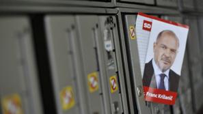 Oglas politične stranke v poštnem nabiralniku.