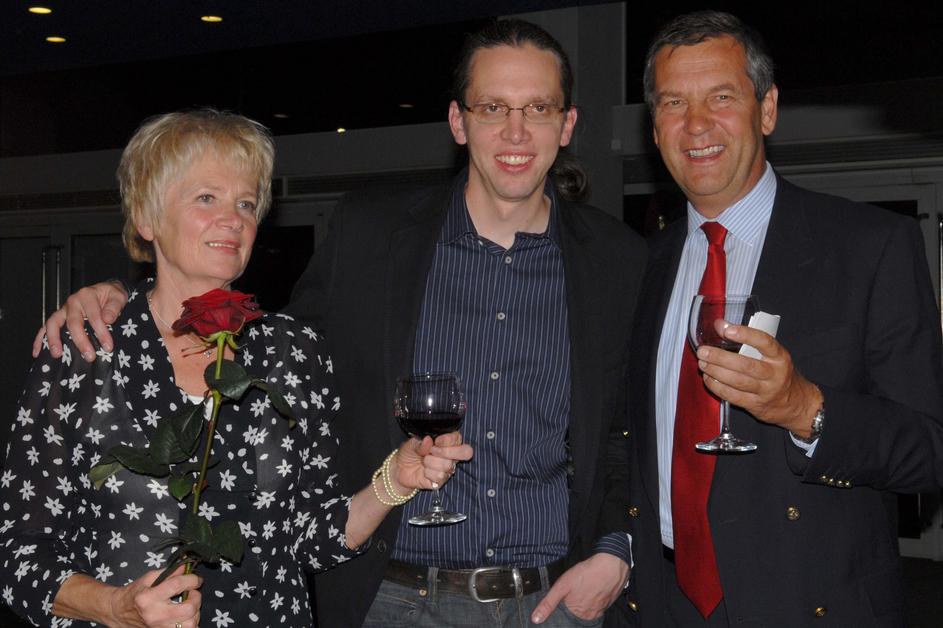 Scenarist in režiser celovečerca Marko Naberšnik s staršema.