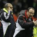 Avram Grant in Rafa Benitez med srečanjem na Anfieldu