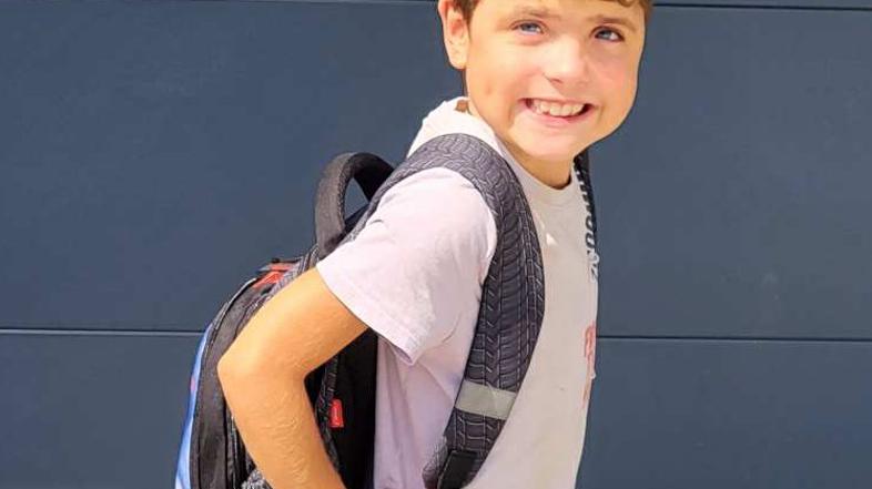 Matic je šel prvi dan v šolo