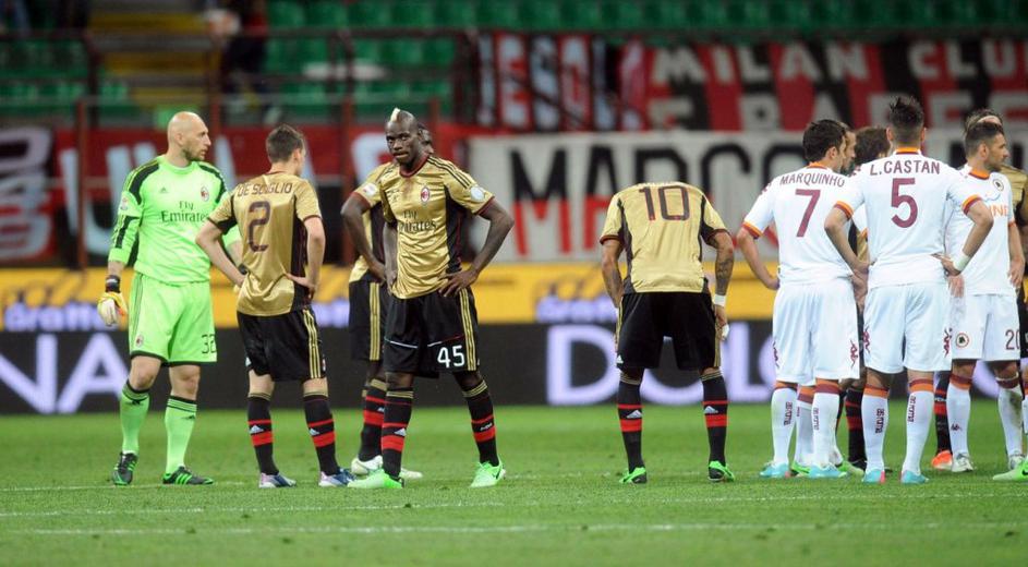 Balotelli Abbiati Boateng AC Milan AS Roma Serie A Italija liga prvenstvo