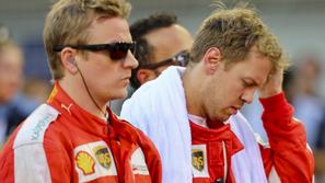 Kimi Räikkönen in Sebastian Vettel