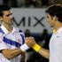 Novak Djokovic in Roger Federer