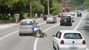 Motorist na Google Street View