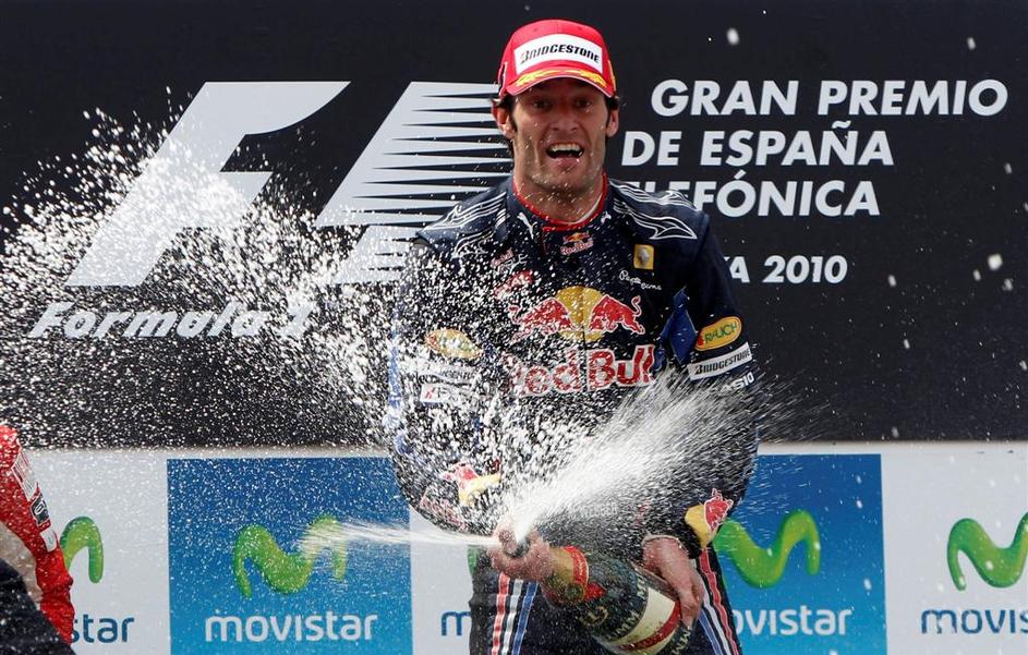 VN Španije Barcelona 2010 Webber Red Bull zmaga
