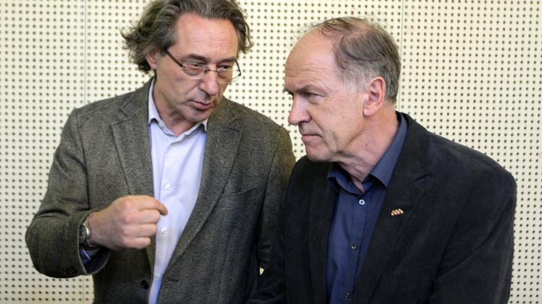 slovenija 05.04.2012 Branimir Strukelj, Dusan Semolic, sindikati, seja Ekonomsko